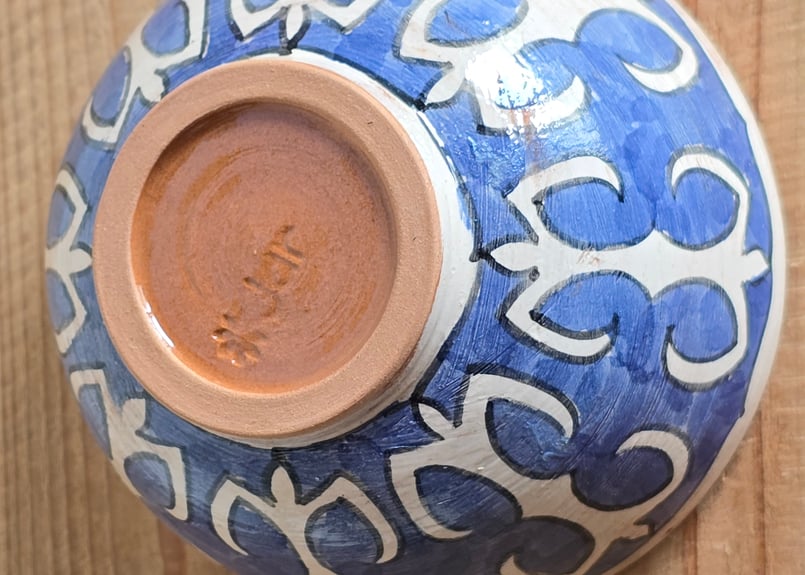 陶器飾りうつわ【カザフスタン Guljan】GJ-KS17-1 | Tulpar