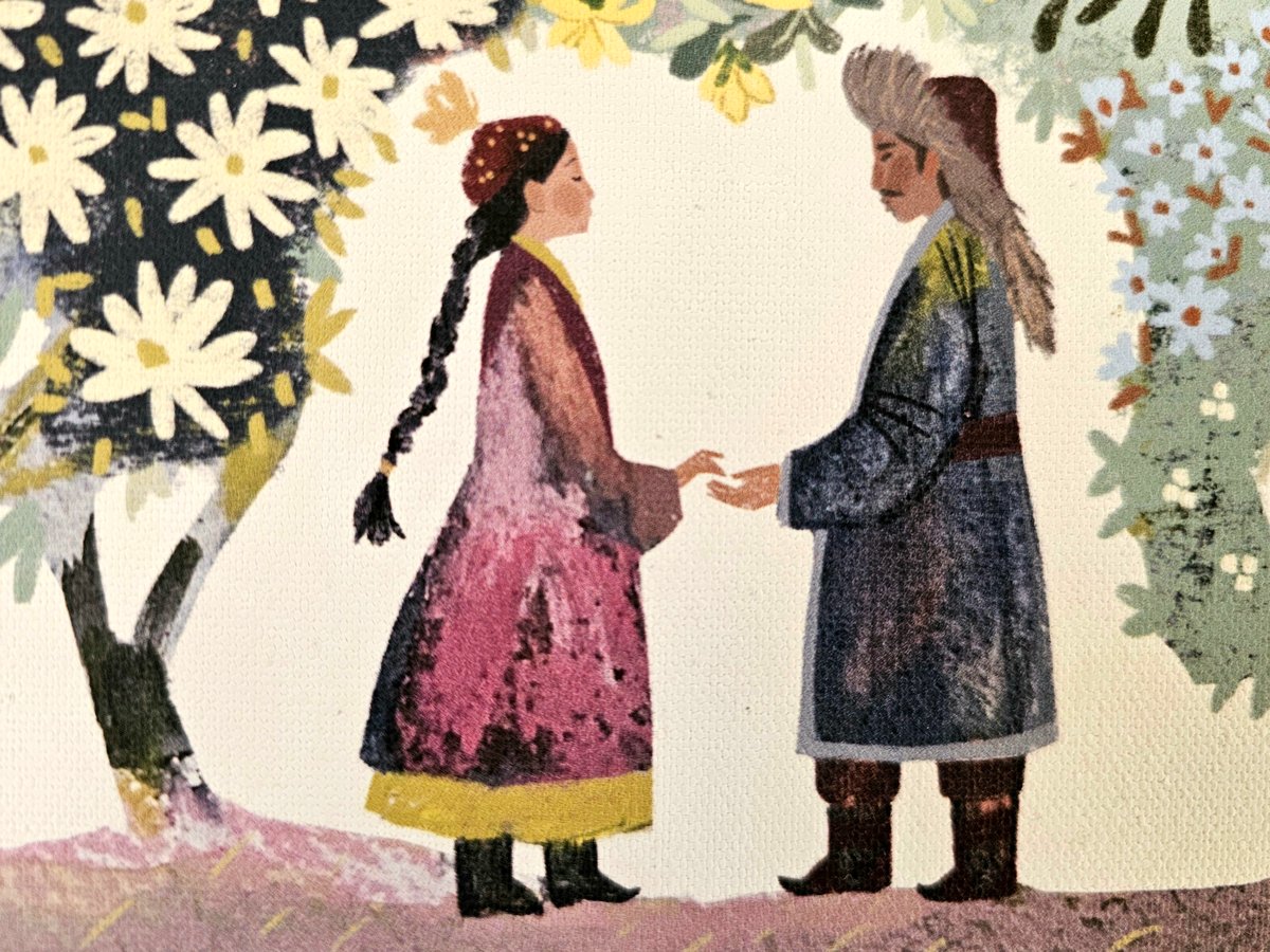 アートパネル「愛の庭で」【カザフスタン Aigerim Karibayeva】AA-AP6-2