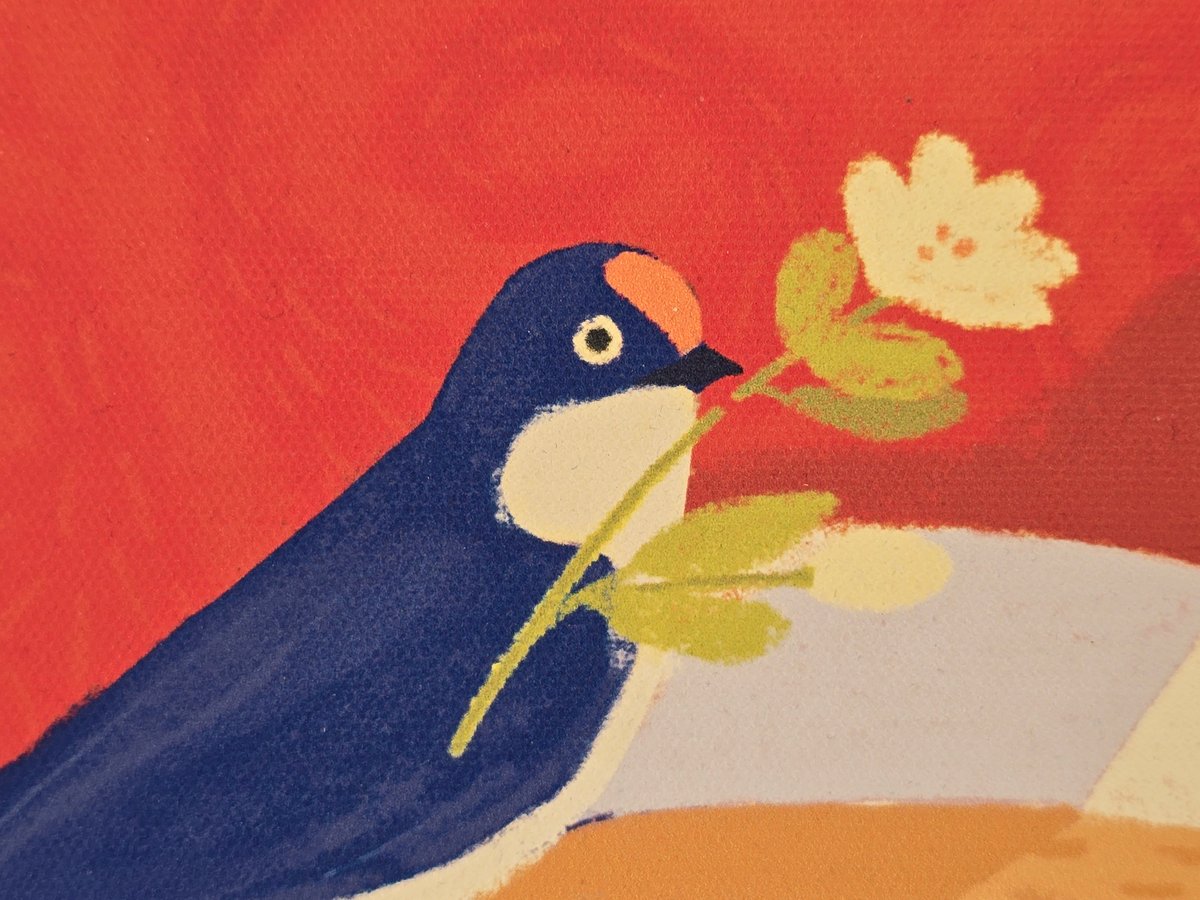 アートパネル「春のつばめ」【カザフスタン Bakyt Shuketayev】BA-AP2