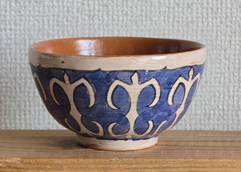 陶器飾りうつわ【カザフスタン Guljan】GJ-KS17-1 | Tulpar