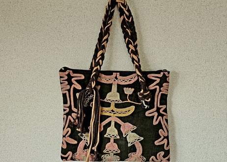 ビンテージ刺繍トートバッグ【クルグズスタン　Saima製】SM-TB2-6