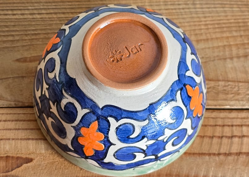 陶器飾りうつわ【カザフスタン Guljan】GJ-KS16-2 | Tulpar