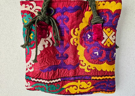 ビンテージ刺繍トートバッグ【クルグズスタン　Saima製】SM-TB2-3