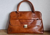 牛革ビジネスバッグ【カザフスタン　Khan Mura製】KM-BN004-BROWN