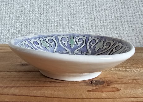陶器皿15cm【カザフ・トルコ　Guljan】GJ-DS016-1
