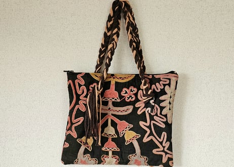 ビンテージ刺繍トートバッグ【クルグズスタン　Saima製】SM-TB2-6