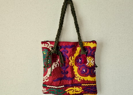 ビンテージ刺繍トートバッグ【クルグズスタン　Saima製】SM-TB2-3