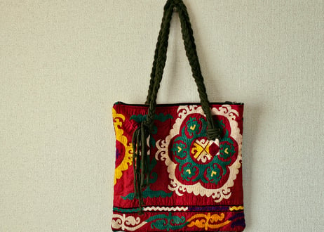 ビンテージ刺繍トートバッグ【クルグズスタン　Saima製】SM-TB2-3