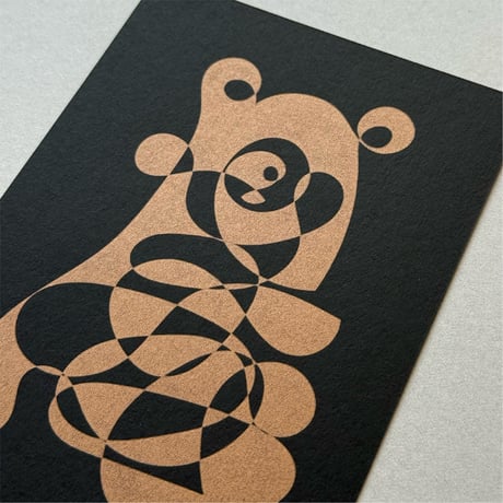 活版印刷ポストカード「Bear04」