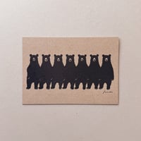 活版印刷ポストカード「Bear01」
