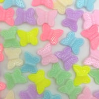 【B68】バタフライ　パステル　ビーズ　20g　カラーミックス