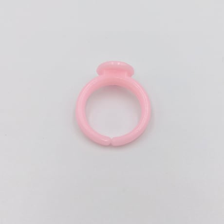 【K12】キッズリング　プラスチック　土台　ピンク　10個セット