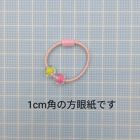 【K32】ヘアゴム　ビーズ　5個セット