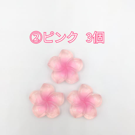 【D854-2】ハイビスカス　同色3個