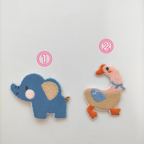 【W20】ゾウ　アヒル　1枚