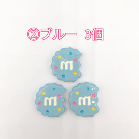 【D800-2】ｍ　クッキー　同色3個
