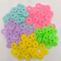 【B130-1】スライス　ビーズ　6mm　単色5g