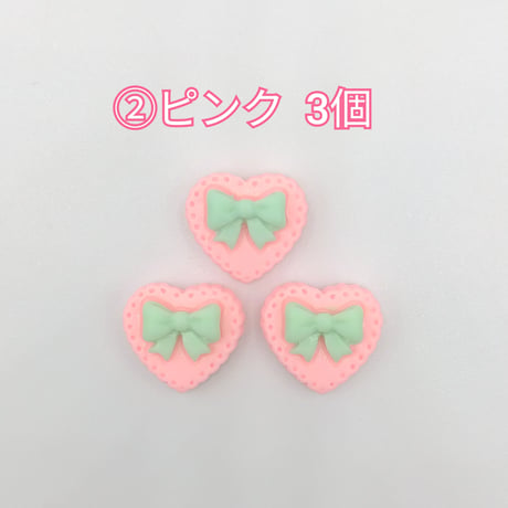 【D523-2】ハート　クッキー　同色3個