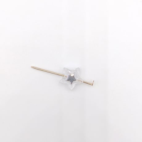 【B142】星　ビーズ　シルバー　11mm　10g