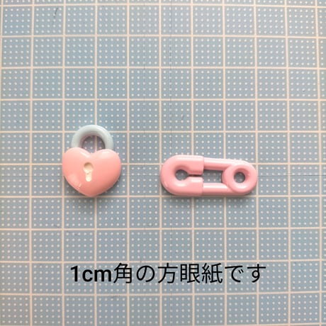 【D924】カギ　ピン　安全ピン　ハート　2個セット