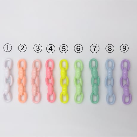 【P1】チェーン　プラスチック　同色20個セット