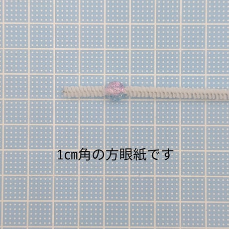 【B126】クラッシュ　ブルー/パープル　ラウンド　ビーズ　8mm　20g　カラーミックス