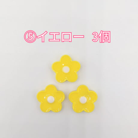 【D808-2】花　ラメ　同色3個