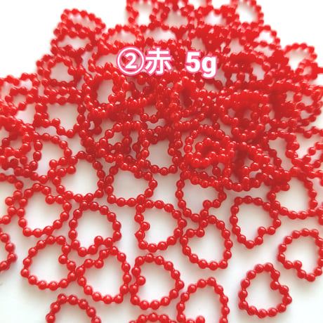 【D591】パール　ハート　5g