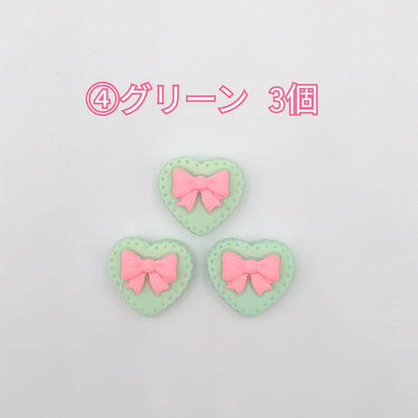 【D523-2】ハート　クッキー　同色3個