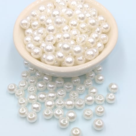【B94】パール調　ビーズ　6mm　20g
