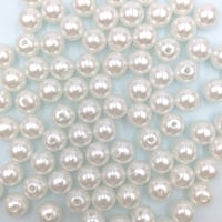 【B93】パール調　ビーズ　8mm　20g