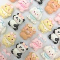 【D867-2】クマ　ウサギ　イヌ　ヒヨコ　パンダ　同種類3個