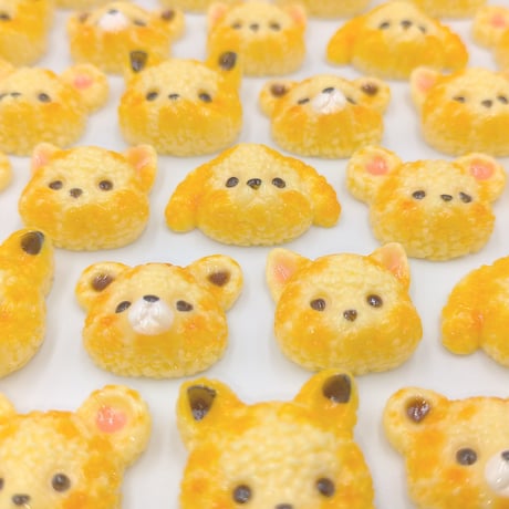 【D857-1】クマ　ネズミ　イヌ　リス　ネコ　5個セット　ミックス