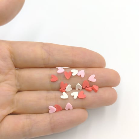 【F1】ハート　A　フレーク　スプリンクル　トッピング　10g