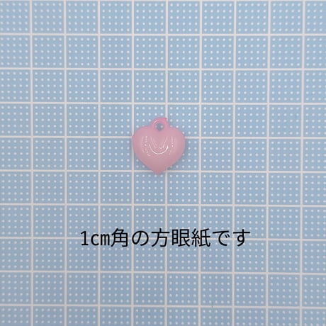 【C24-2】ハート　チャーム　同色5個セット