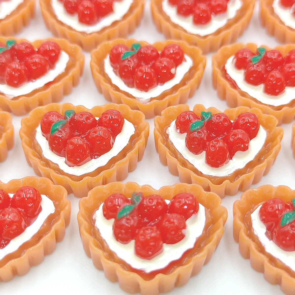 D467】イチゴタルト ハート 3個セット | inree