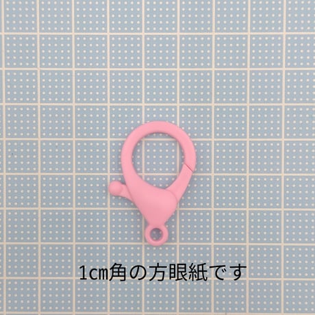 【K10-1】カニカン　Mサイズ　プラスチック　同色5個セット