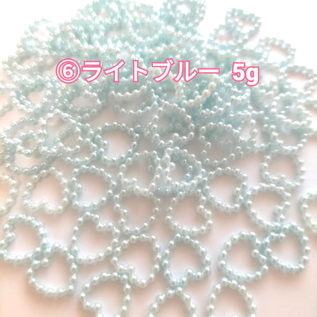 【D591】パール　ハート　5g