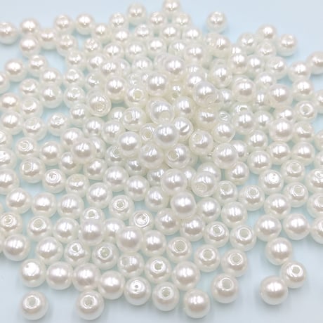 【B94】パール調　ビーズ　6mm　20g