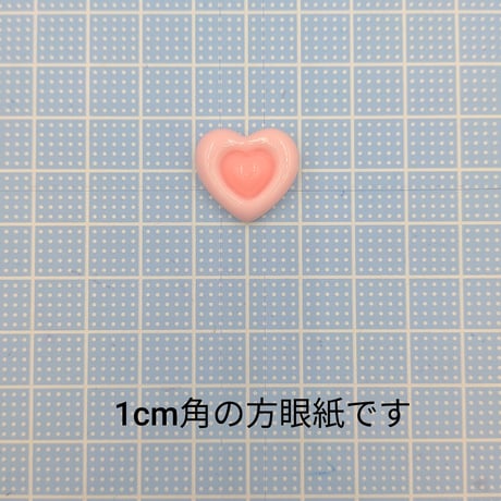 【D898-1】ハート　バイカラー　5個セット　カラーミックス