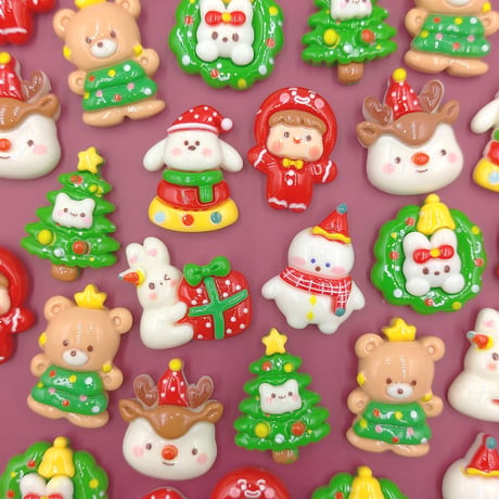 【D751-1】クリスマス⑥　8個セット　ミックス