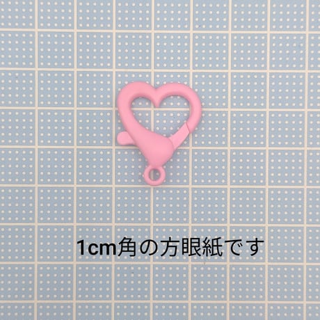 【K31】カニカン　ハート　同色5個セット