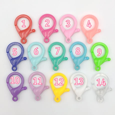 【K31】カニカン　Sサイズ　プラスチック　同色5個