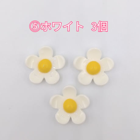 【D65-2】花　パステル　同色3個セット