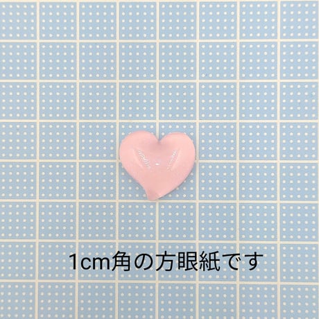 【D532-1】ハート　ラメ　5個セット　カラーミックス