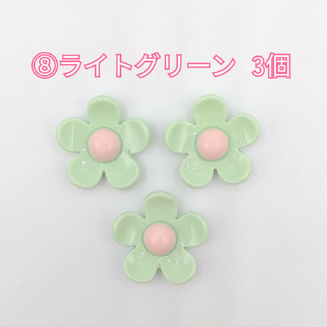 【D65-2】花　パステル　同色3個セット