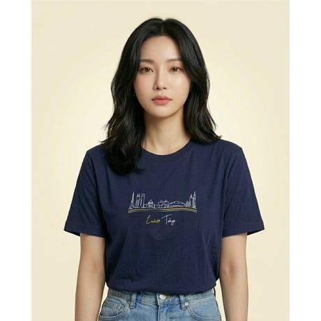 Landmark Horizon T-shirt / Navy<L-26-170>