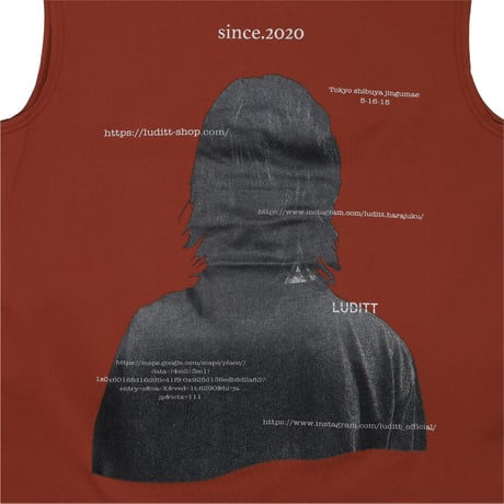 Cut-off Sleeveless / Brown<L-24-145>