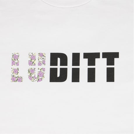 Flower Logo T-Shirt / White<L-2385>