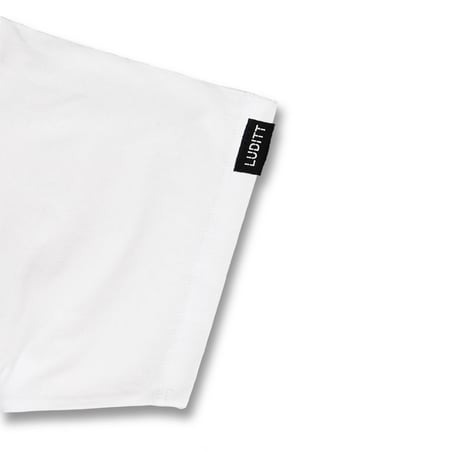 Flower Logo T-Shirt / White<L-2385>